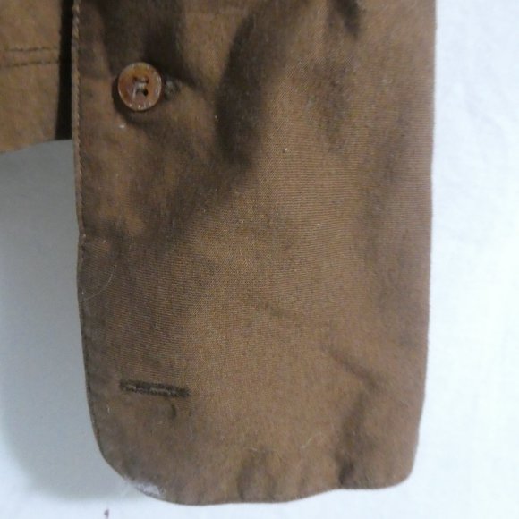 BILL BLASS MENS WEAR | medium | 100% Cotton | Brown Button Down Dress Shirt - Picture 16 of 16